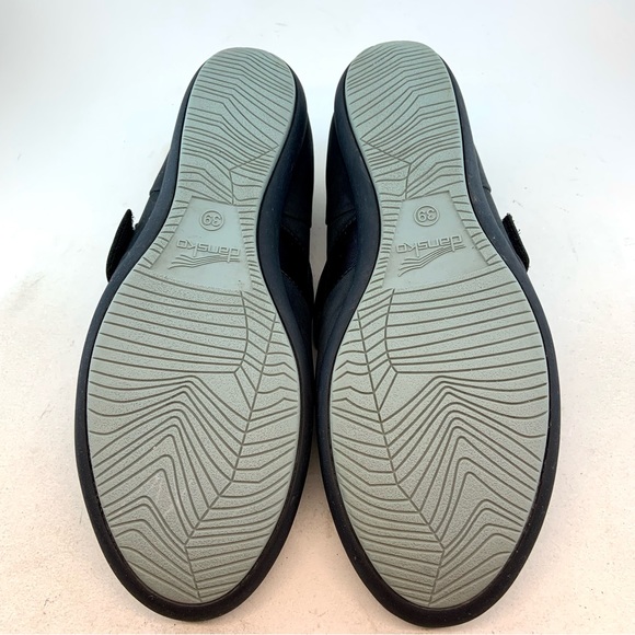 Dansko Black Nubuck Kendra Low Wedge Mary Janes, size 39 8.5 9 - Picture 9 of 12